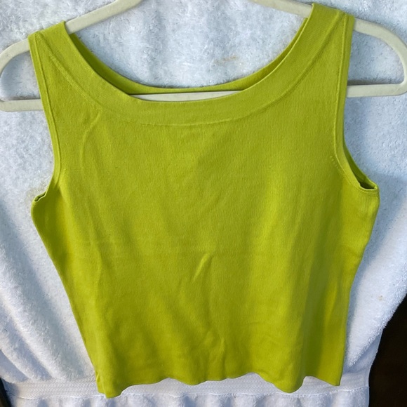 Chico’s Silk Ease Rita Sleeveless Knit Tank Gator Green; NWT; M/8 - Picture 1 of 11